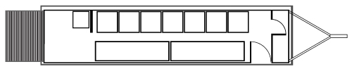 10 Station VIP Restroom Rental Floor Plan 1