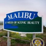 Malibu -27 Miles including Pacific Palisades - Sign on side of Highway