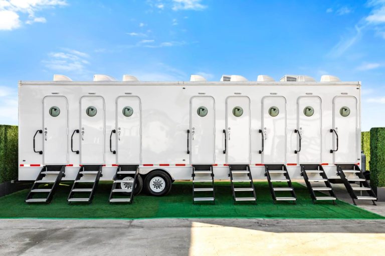8-Station Shower Trailer Exterior Front View