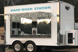 mobile hand wash station trailer rental exterior view major event trailers 1