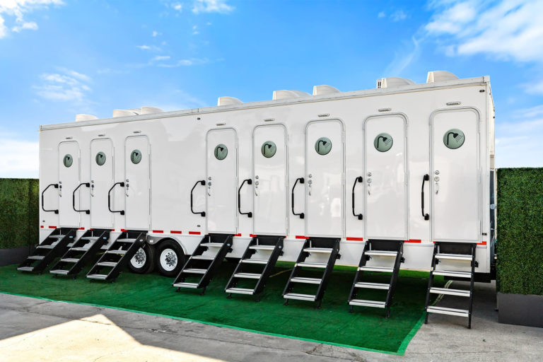 Disaster Relief & Emergency Response 8-Station Shower Trailer Rentals – Exterior View
