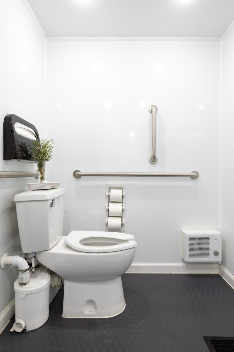 1-Station ADA Restroom & Shower Combo Trailer Rental - Interior View 5