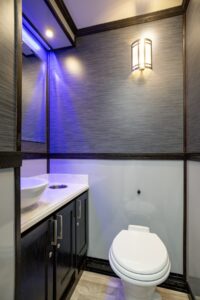 4 station luxury restroom trailer 4 stall interior view 3